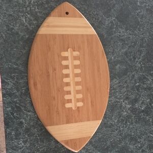 Bamboo Football-Shaped Cutting Board
